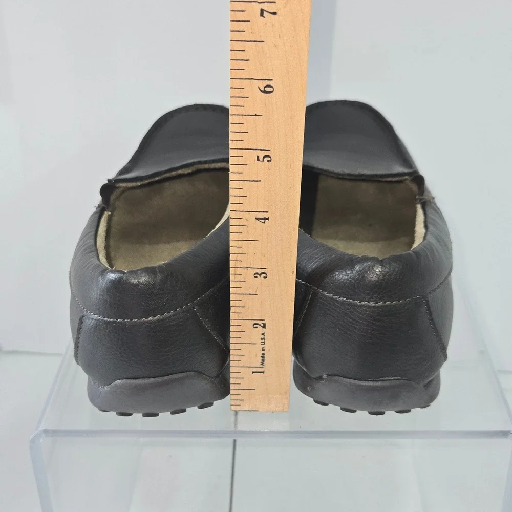 The Childrens Place Boys Brown Faux Leather Loafers Slip On Dress Shoes Size 6